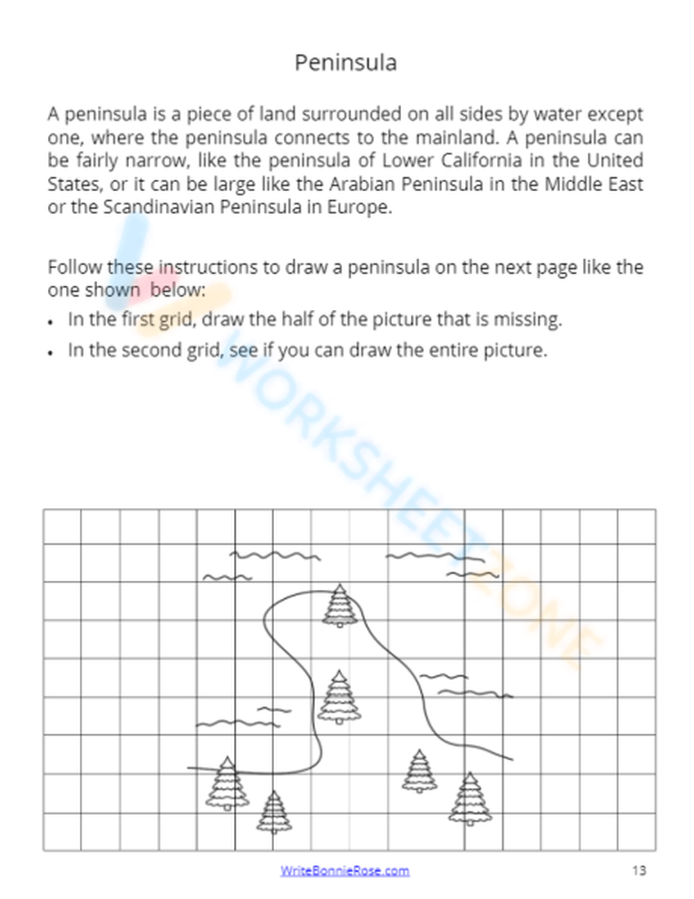 Free Printable Landforms Worksheets for Educators