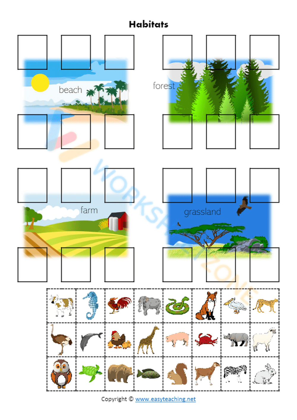 Habitat перевод. Animal Habitats for Kids. Habitats Worksheets. Animal Habitats Worksheets. Habitats sorting.