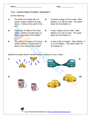 dilations worksheet 3