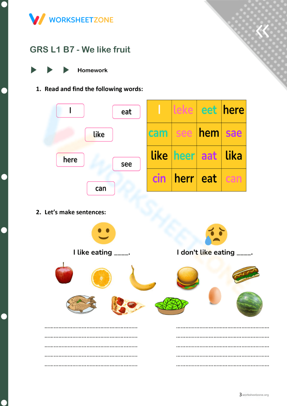 English-teaching materials for English teachers - Fruits