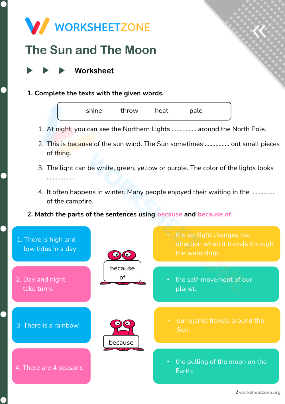 English-teaching materials for English teachers - The Sun and the Moon