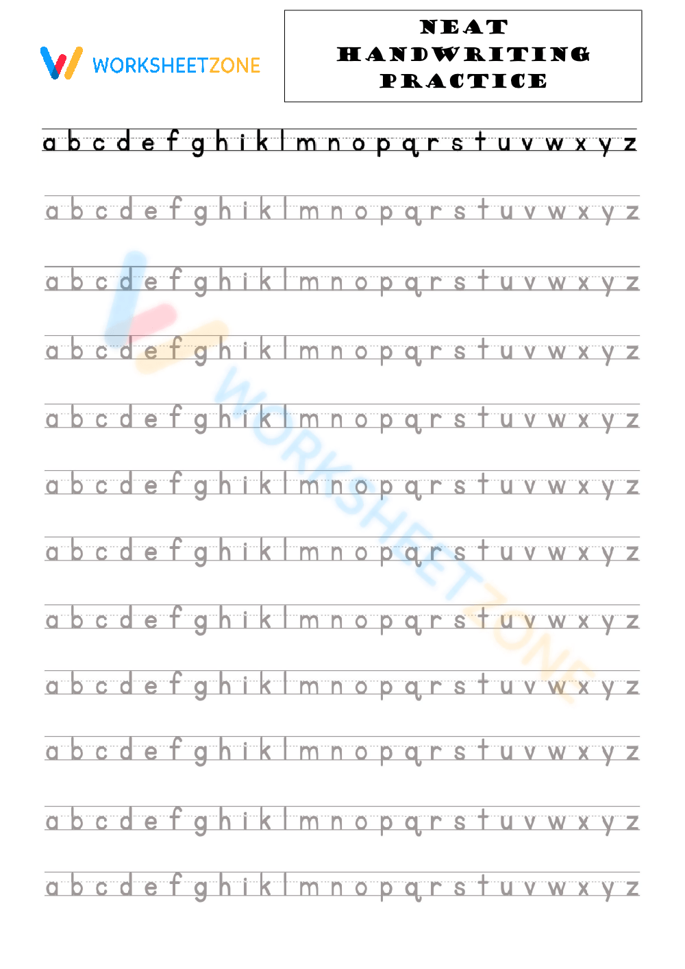 Tall Handwriting Practice Sheets, Printable Handwriting Worksheets,  Alphabet Writing Practice, ABC Letter Tracing, Improve Handwriting -   Hong Kong