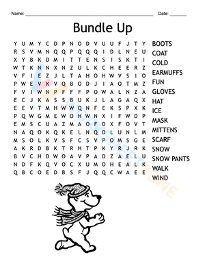 Free January word search worksheets and games
