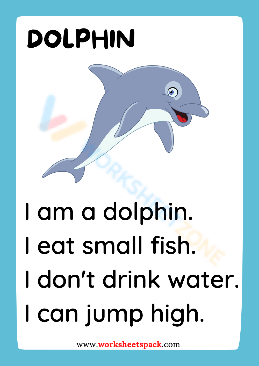 Free Sea Animals Reading Comprehension Worksheets for Kids