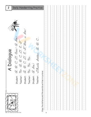 Handwriting Practice Worksheet For Adults - The Quick Brown Fox Jumps Over  The Lazy Dog