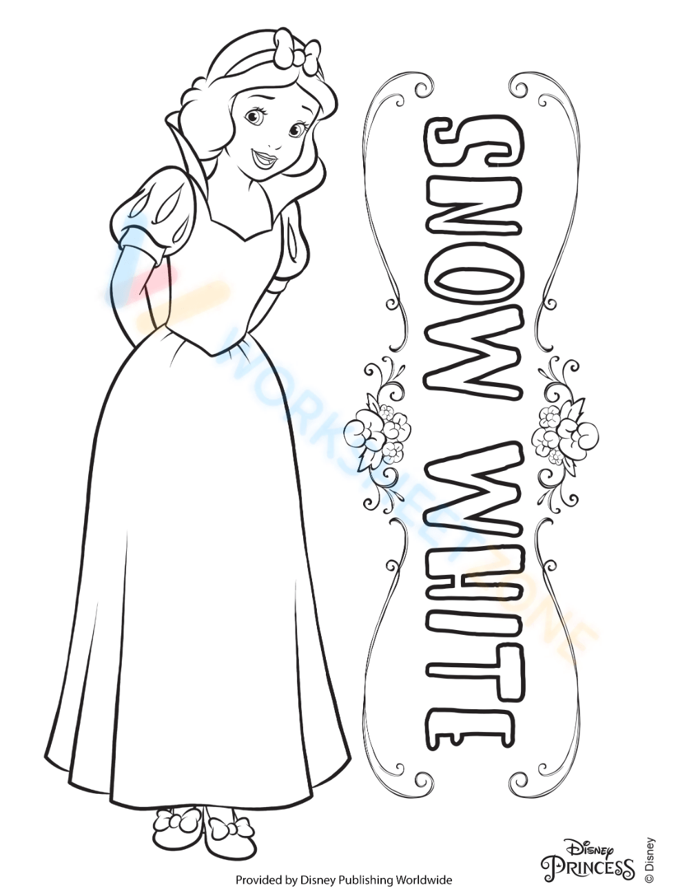 princess-snow-white-worksheet-zone