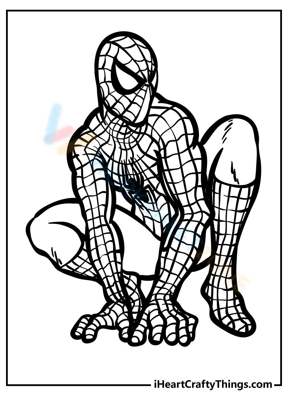 spider man images coloring pages