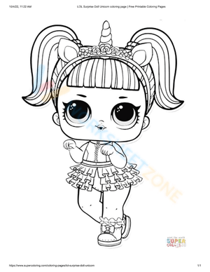 Free Printable LOL Coloring Pages | LOL Doll Coloring