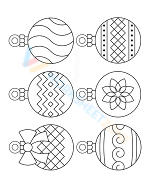 printable ornaments coloring pages