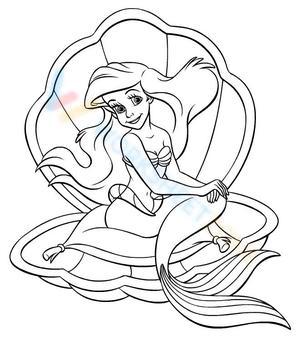 disney princess coloring pages ariel and eric