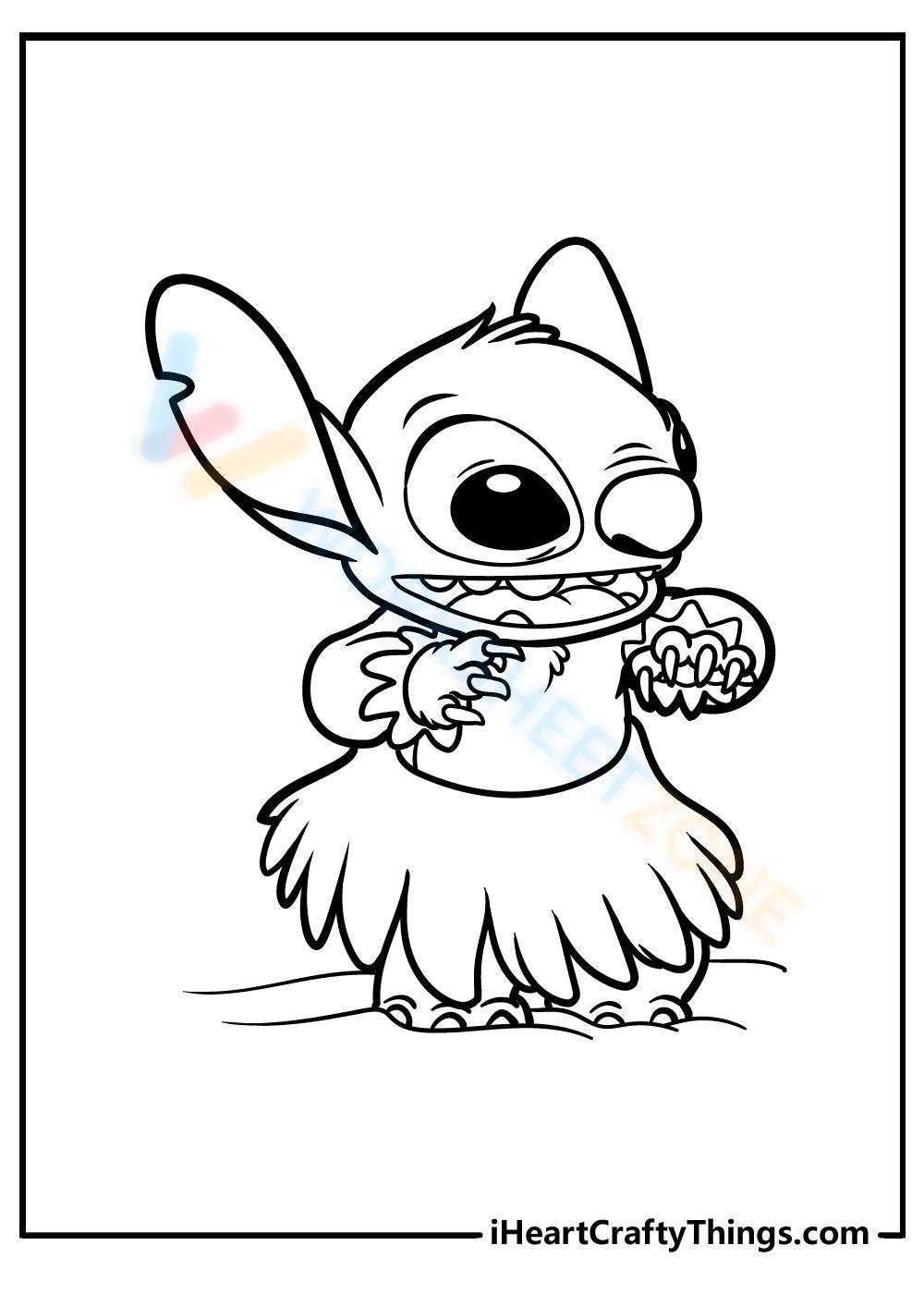 free coloring pages of stitch  Stitch coloring pages, Cartoon coloring  pages, Angel coloring pages