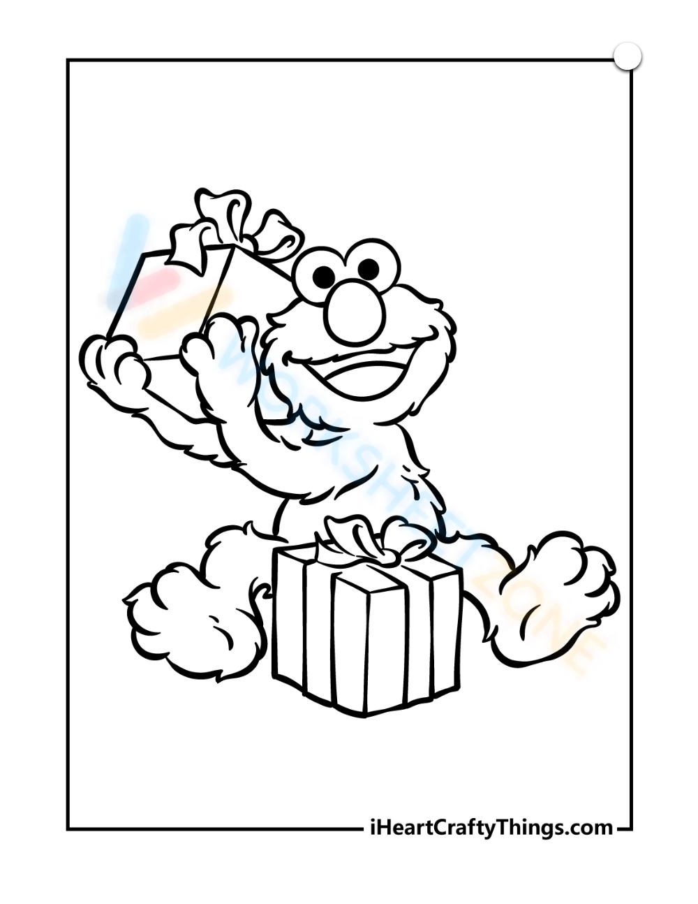 Elmo And His Gifts Worksheet