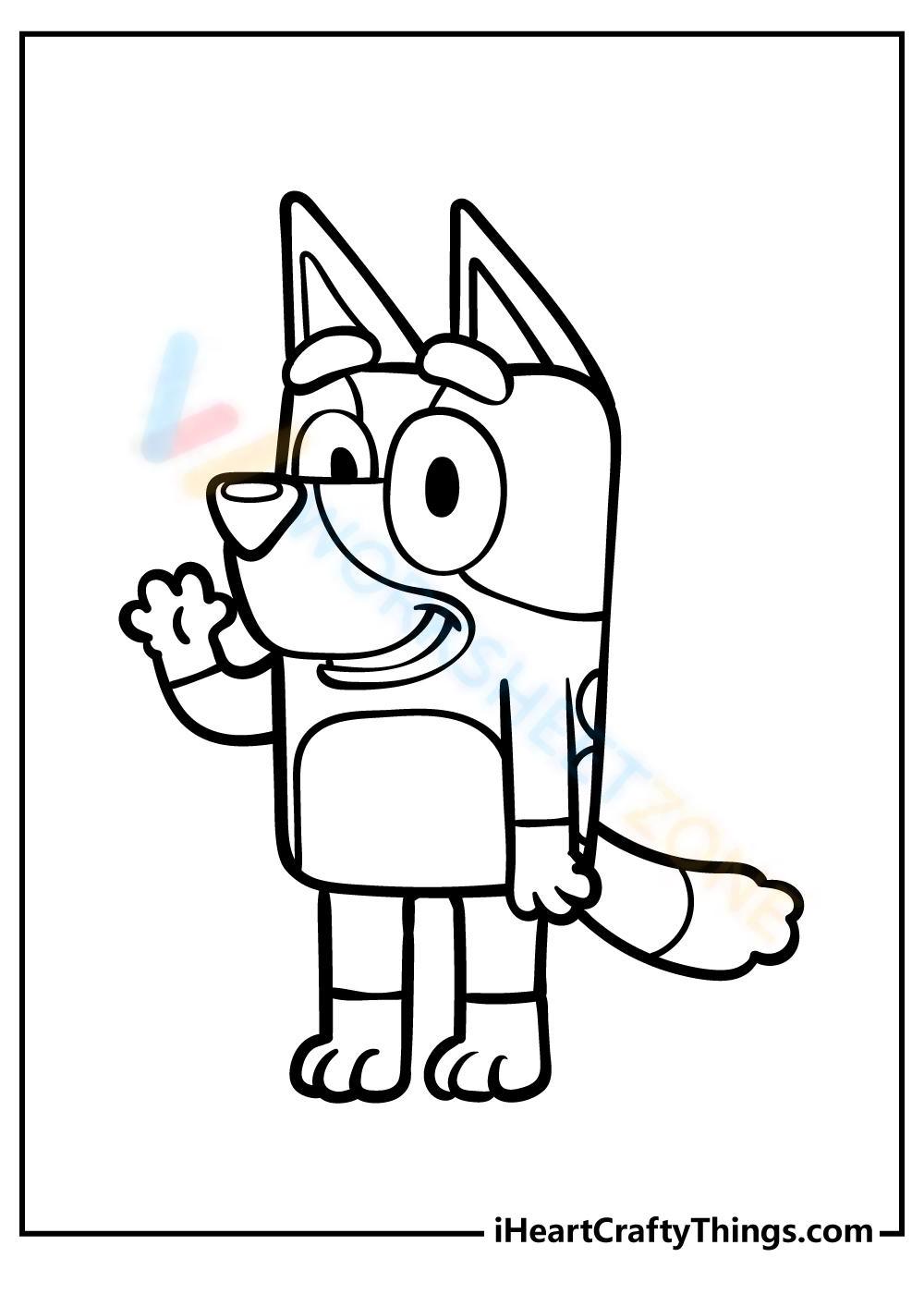 Free Printable Bluey Coloring Pages for Children