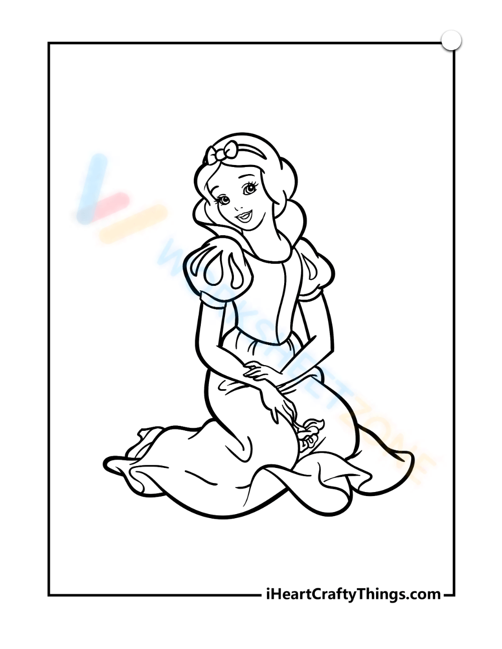 disney snow white coloring pages