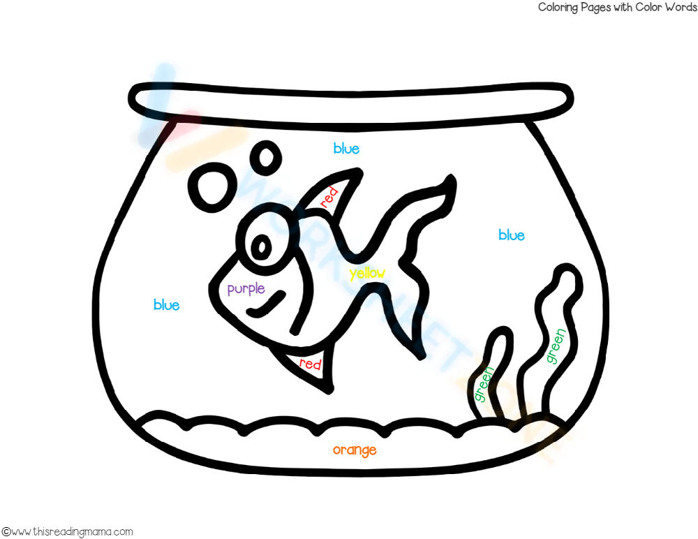 Color word - A fish in the pot