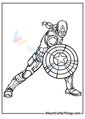 Easy Avengers Coloring Pages