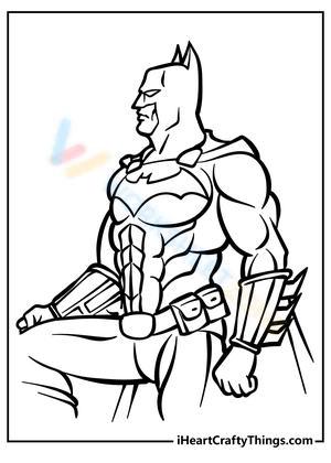 Batman in Gotham City Coloring Pages, Batman Coloring, the Dark Knight Coloring  Book for Kids 