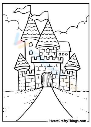 castle tower coloring pages