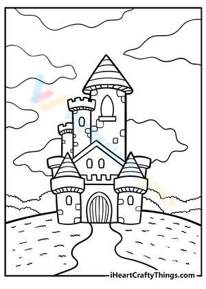 castle tower coloring pages