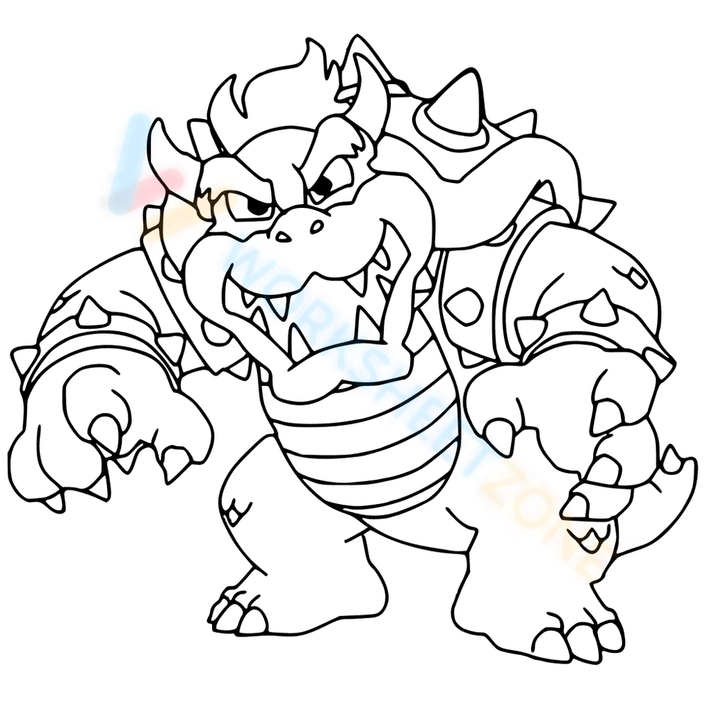 Bowser Coloring Pages - Best Coloring Pages For Kids  Mario coloring  pages, Coloring pages, Super mario coloring pages