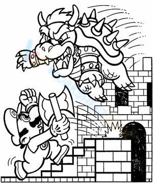 bowser coloring pages