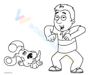 magenta blues clues coloring pages