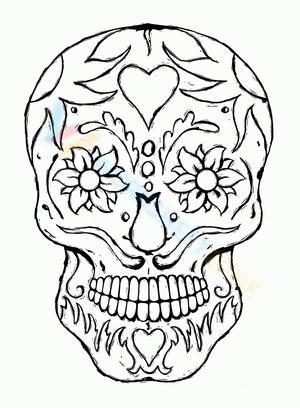 coloring pages of skulls with wings