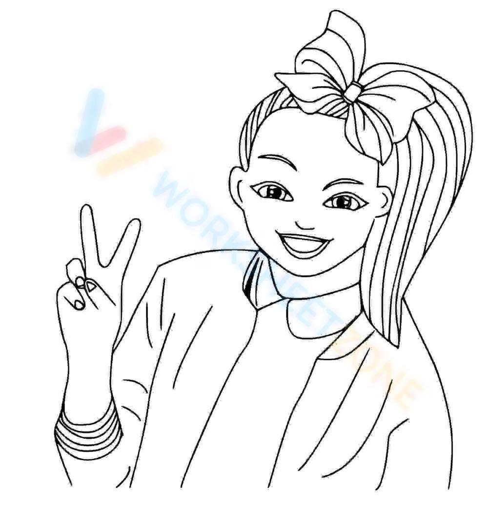 Happy Jojo Siwa Worksheet