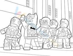 lego flash coloring page