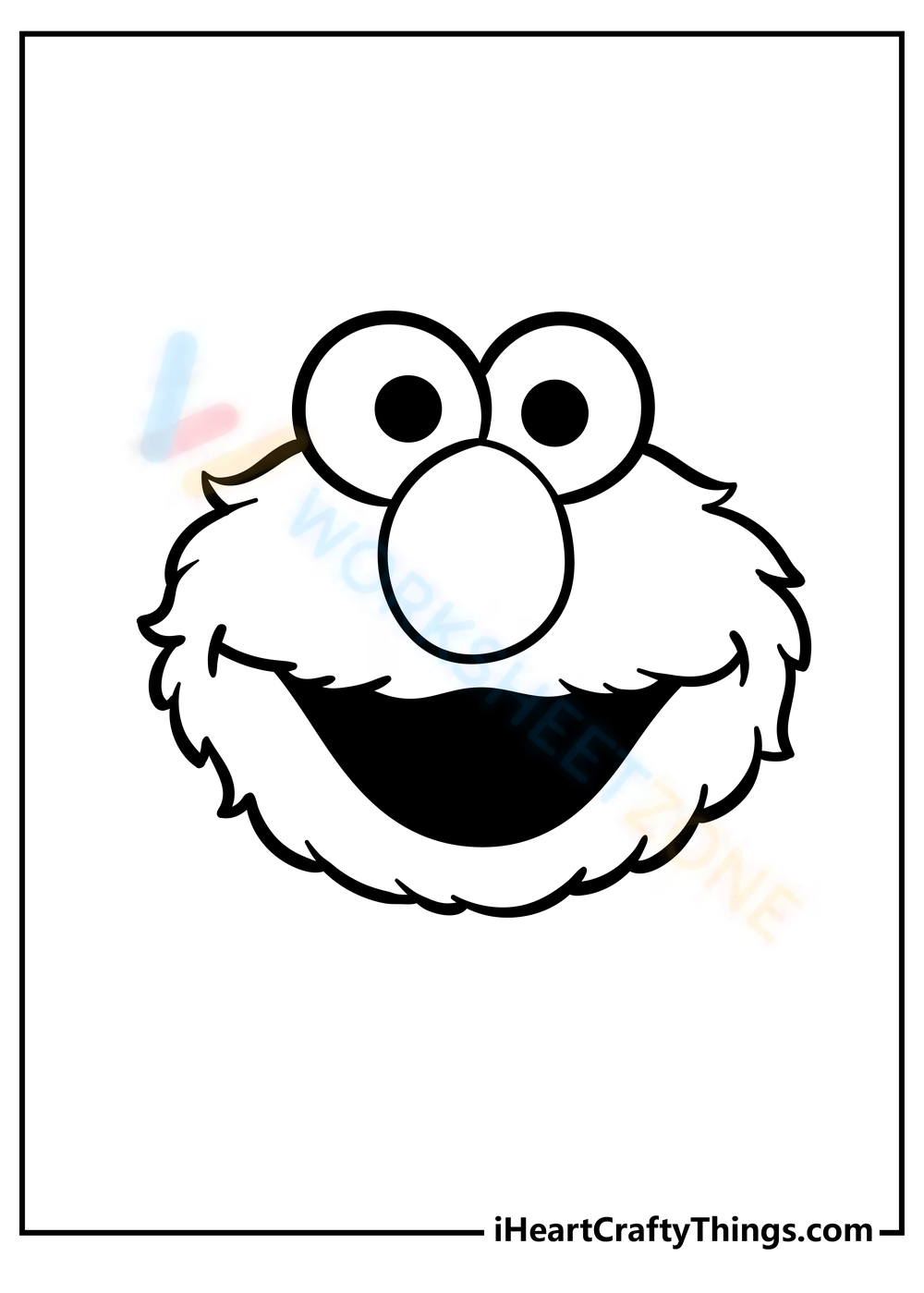 sesame street characters face coloring pages