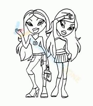 Free Printable Bratz Coloring Pages For Kids