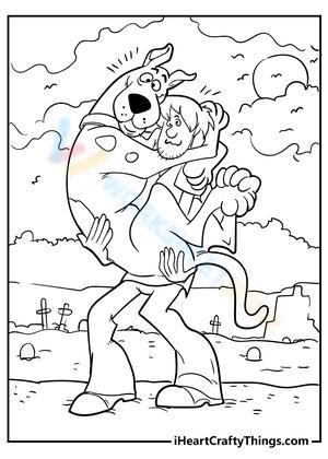 scooby doo shaggy coloring pages