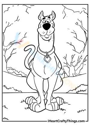 scobby doo coloring pages