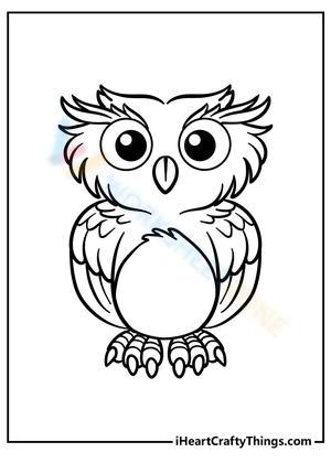 coloring pages of cute owls