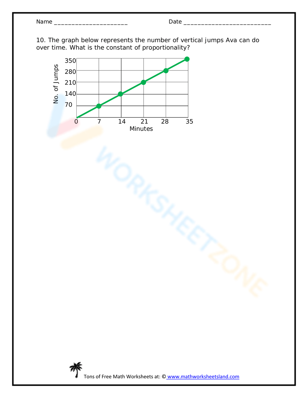 Proportional Relationship Worksheets