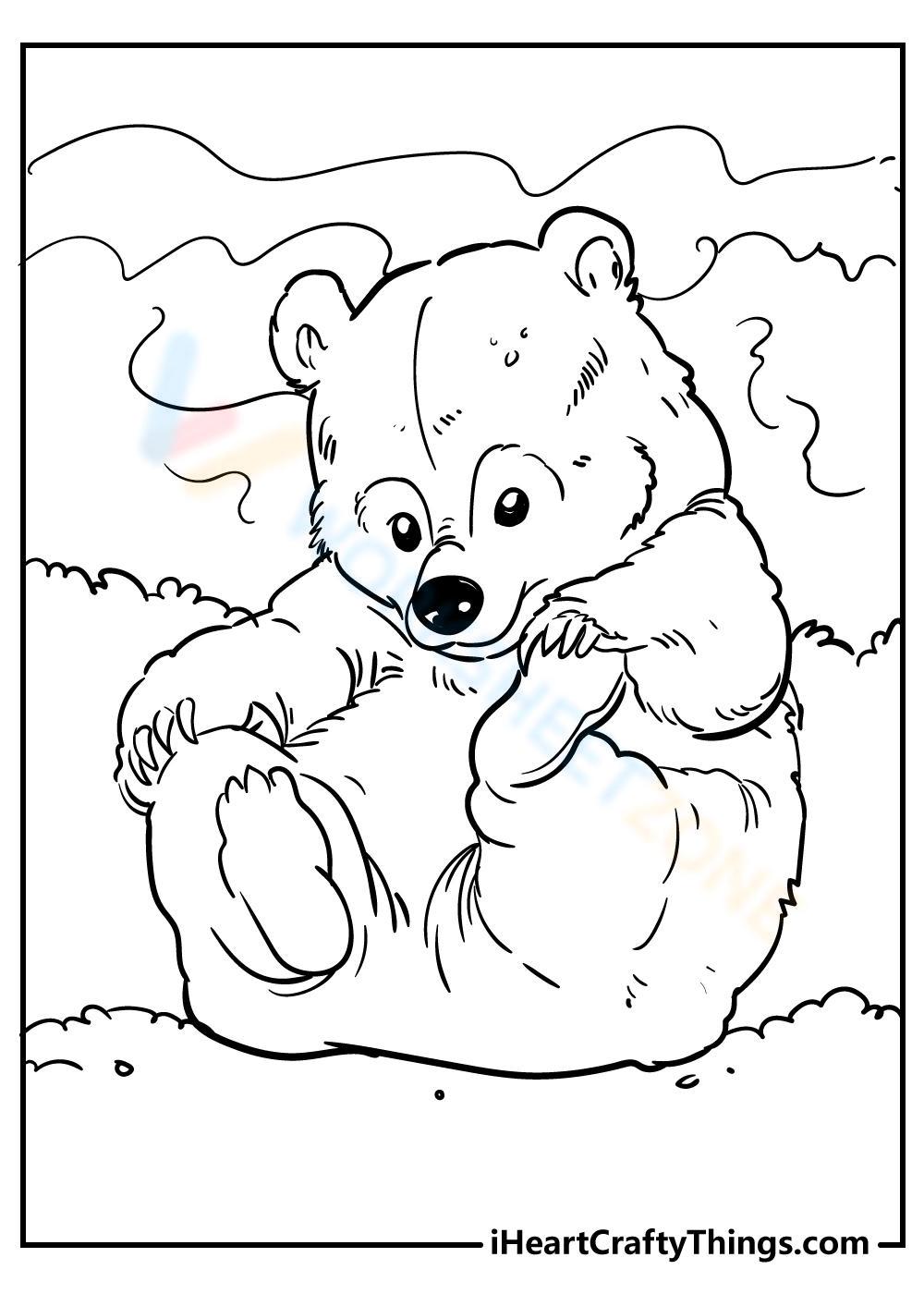 sleeping bear coloring pages