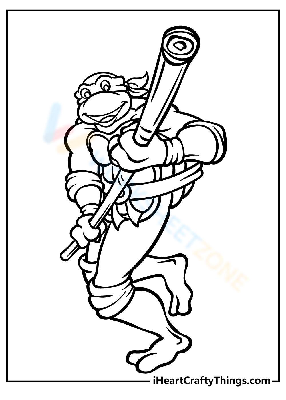 Giant Teenage Mutant Ninja Turtles Coloring Pages