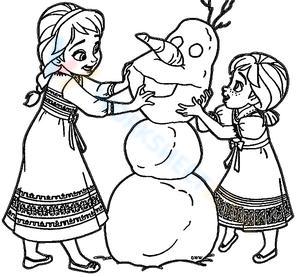 Baby Anna and Elsa