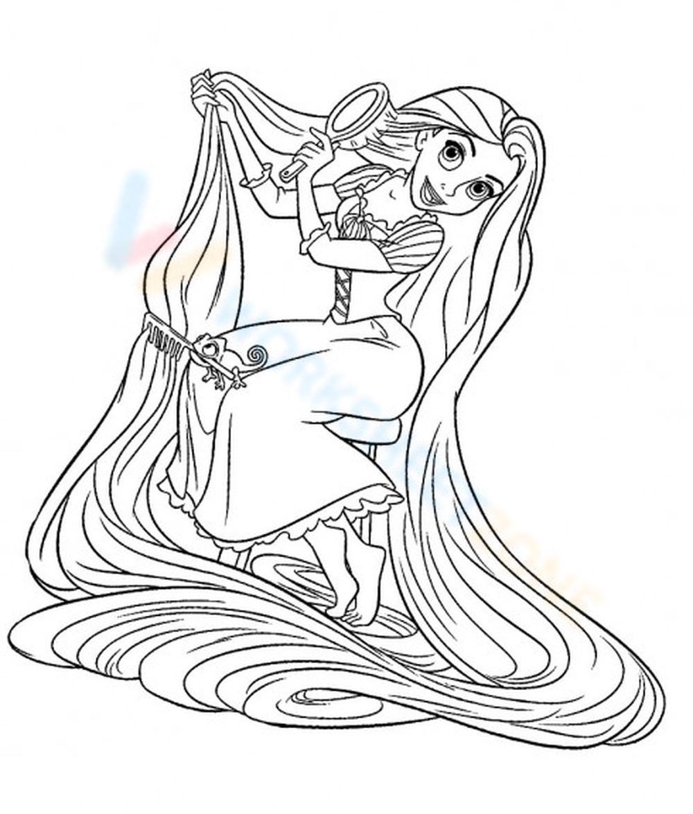 disney princess rapunzel coloring pages