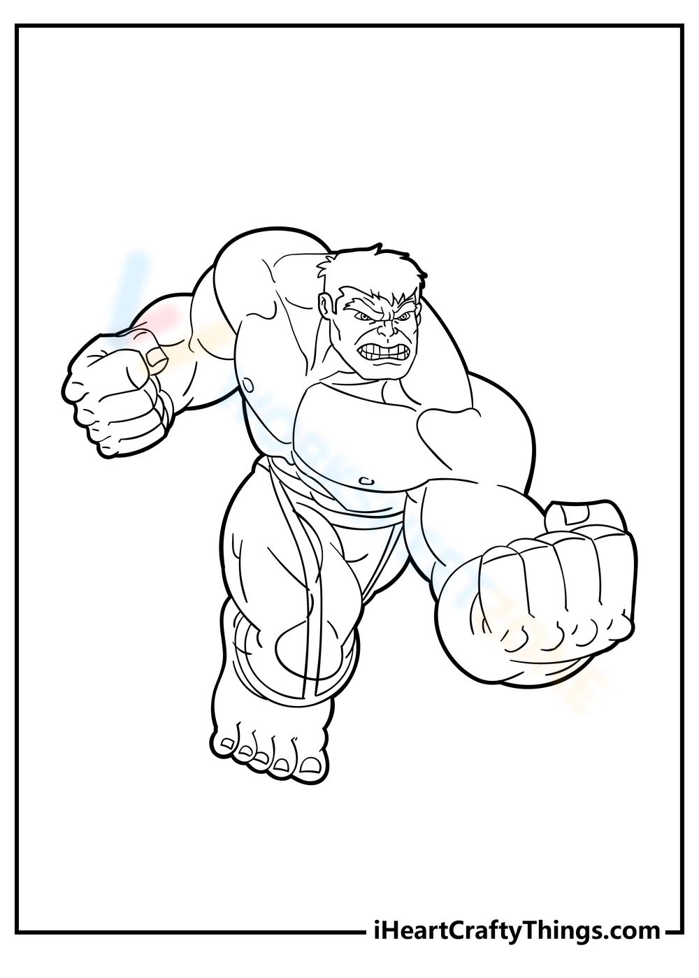 avengers hulk coloring pages