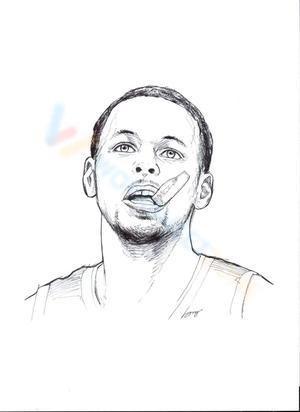 Portrait of Stephen Curry