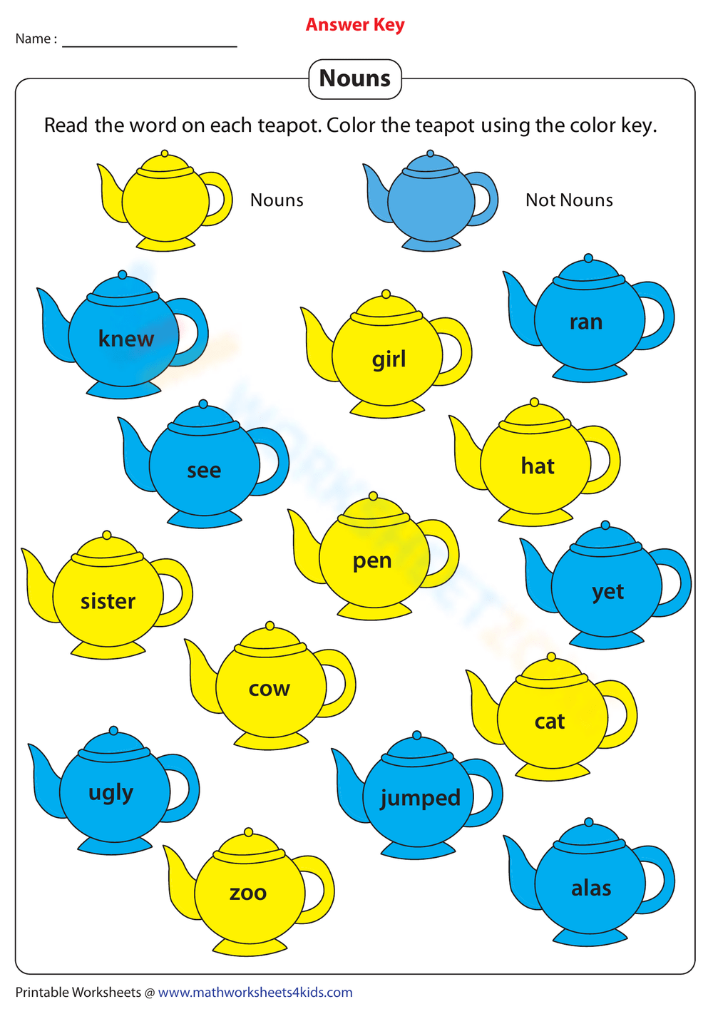 Nouns exercise