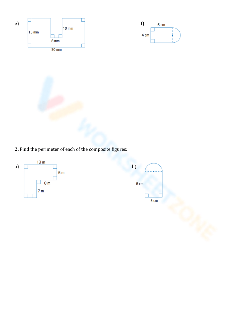 Area Of Composite Figures Worksheets 6928