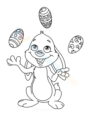 Bunny Juggling Egg