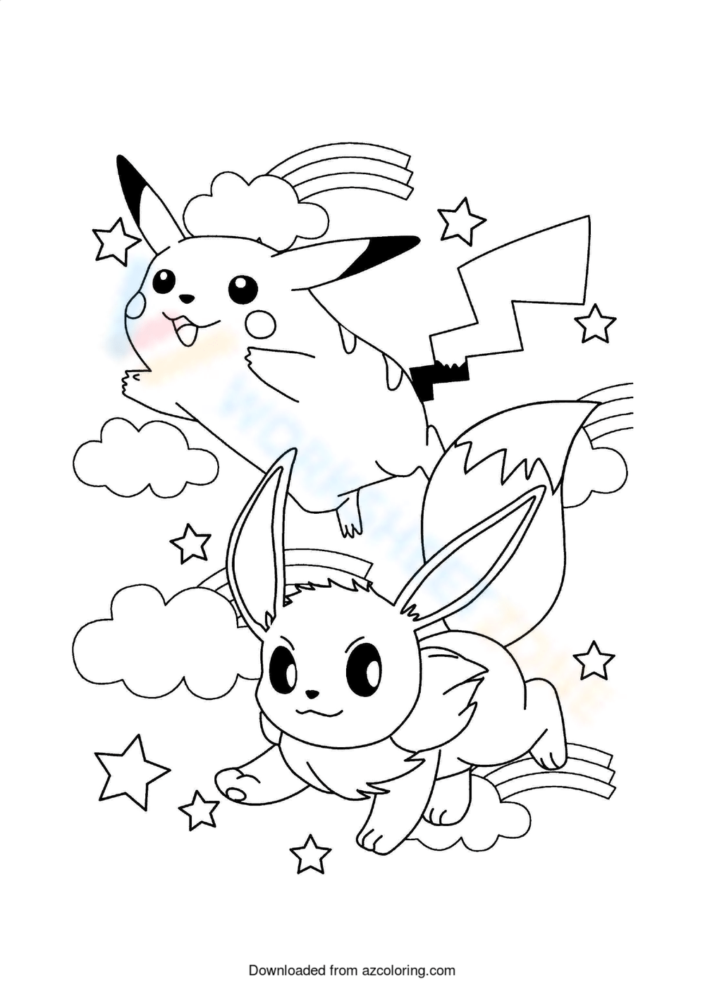 pokemon jolteon coloring pages