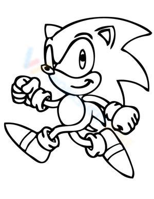 sonic the werehog coloring pages