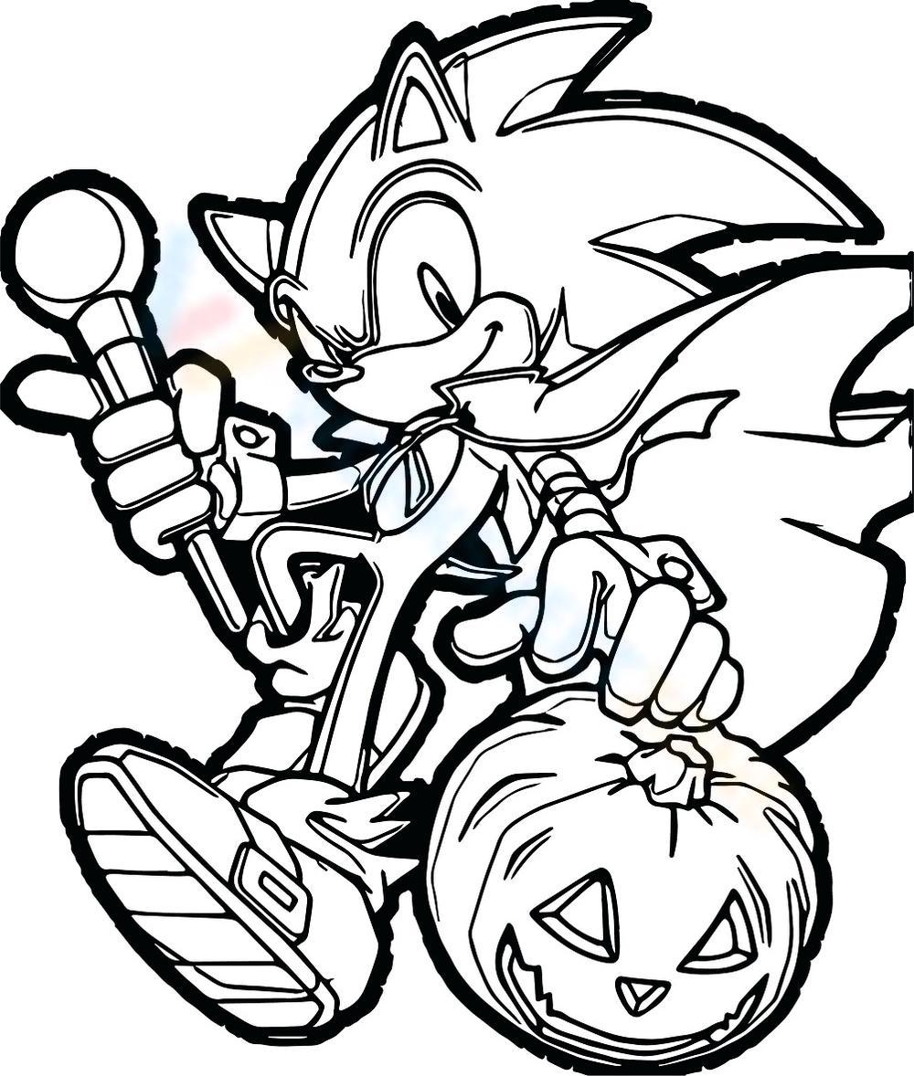 Sonic with Halloween