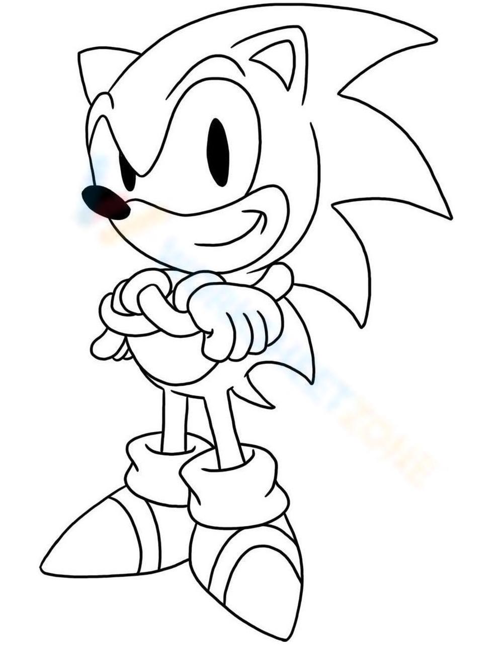 baby sonic the hedgehog coloring pages