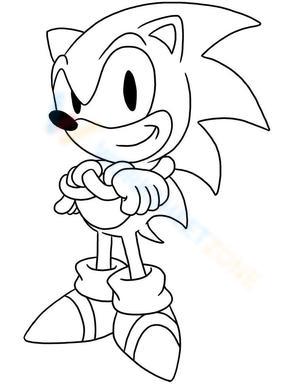 Sonic crossing his arms