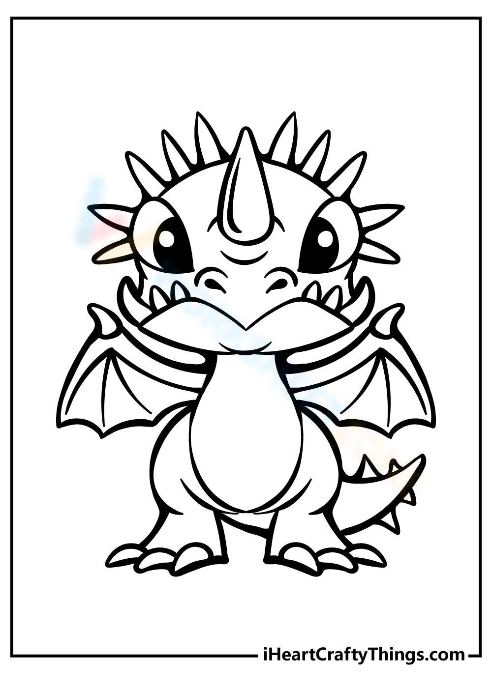 sleeping beauty dragon coloring page